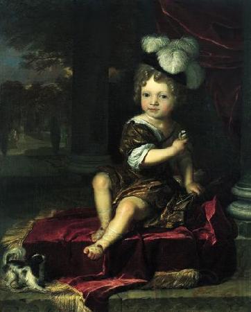 Carel de Moor Portrait of a child with a tit Spain oil painting art